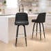 James 2 Pack Metal Barstool with Swivel Bucket Seat
