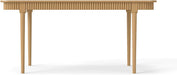 63 Inch Farmhouse Dining Table, Solid Wood Rustic Dining Room Table for 4-6 Seats, Modern Wooden Rectangular Dinner Table for Kitchen, Home Office, Conference Room, Easy Assembly, Natural