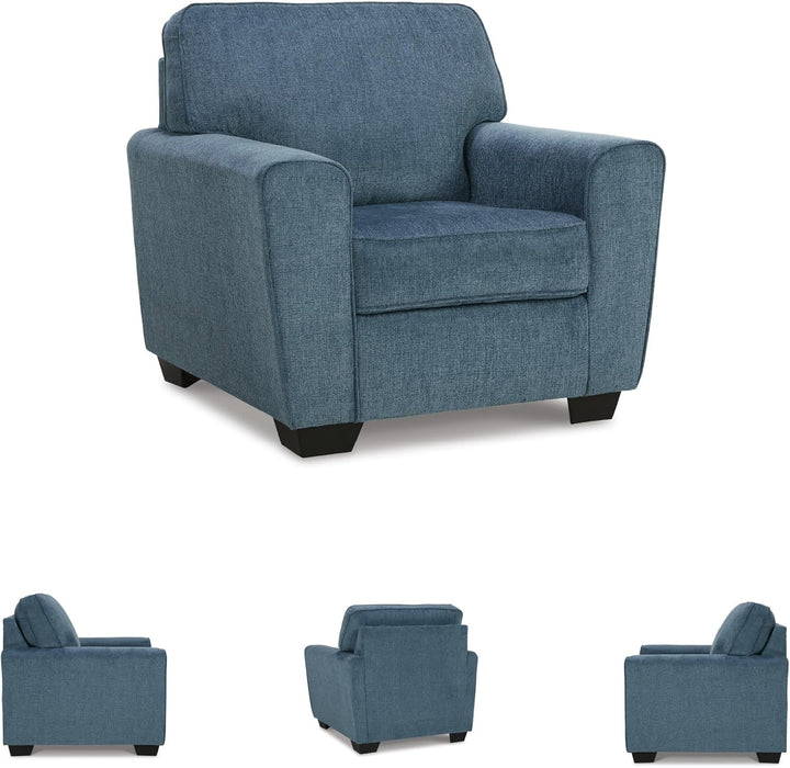 Cashton Modern Upholstered Chair, Blue