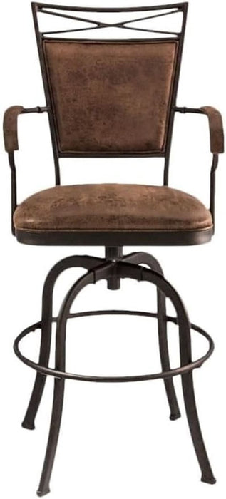 Bridgetown Swivel Tilt Barstool, Aged Bronze Finish