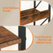 Small 4Tier Arched Bookshelf Industrial Metal Frame