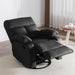 Swivel Rocker Recliner, Small Rocking Recliners for Small Spaces, Rocking Recliner Chair for Living Room, RV, Bedroom, Nursery, Black