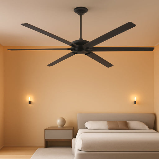 100 Inches Black Reversible Industrial Ceiling Fan