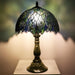 Tiffany Style Stained Glass Table Lamp 18.5 Inch - Multicolor Leaf
