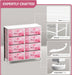 Dresser with 8 Drawers - Furniture Storage Chest Tower Unit for Bedroom, Hallway, Closet, Office Organization - Steel Frame, Wood Top, Easy Pull Fabric Bins (8-Drawer, Pink)