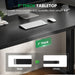 Electric Standing Desk Adjustable - 60X28 Inch Sit Stand Desk with 1 Inch Thick Tabletop, Double Beam Frame, 3 Memory Height Adjustment, Cable Management for Home Office