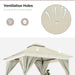 10x10 PatioOutdoor Gazebo Weather Resistant Double Roofs
