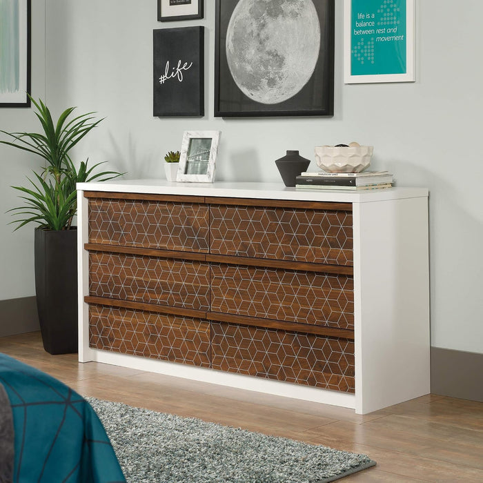 Harvey Park 6 Drawer Dresser for Bedroom Wooden Dressers & Chest of Drawers, in Soft White