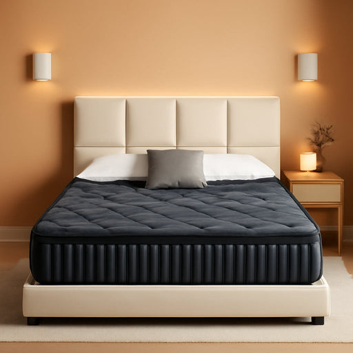 Queen Mattress 12 Inch, Firm Hybrid Memory Foam Mattress in a Box with Individual Pocket Springs, Pressure Relief, Motion Isolation, Fiberglass Free, Certipur-Us Certified 80"X 60"(Gray)