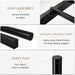 Full Size Metal Platform Bed Frame, Black