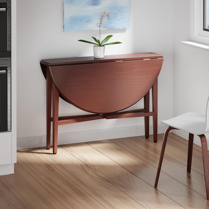 Expandable Collapsible Double Leaf Dining Table Compact