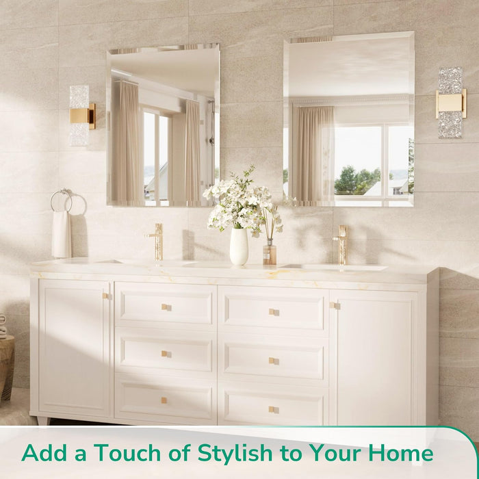 Bathroom Vanity Mirror Frameless with 1" Beveled Edge 24X36 In