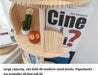 Wooden Rotating Bookshelf 2Tier Floor Display Rack