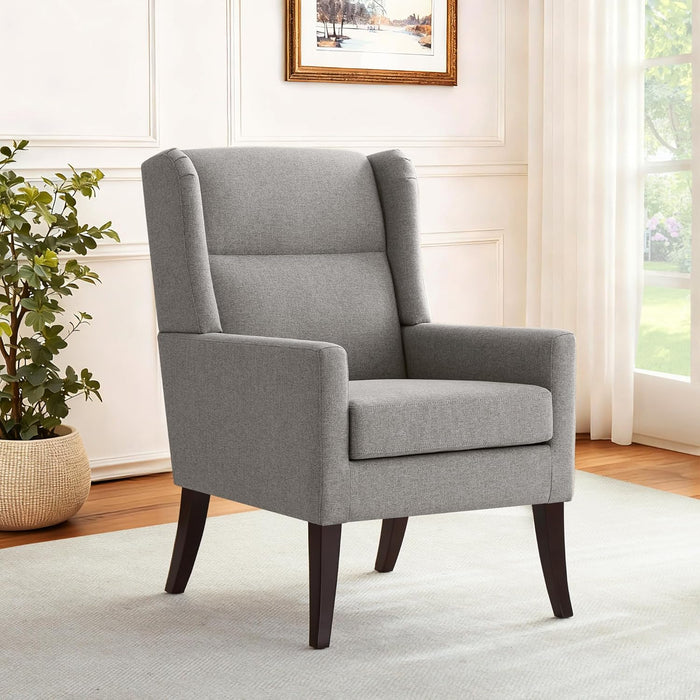 Grey Armchair HighBack CommercialGrade For Living Room