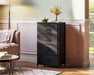 Black TexturedFabric Dresser With Four Deep Drawers