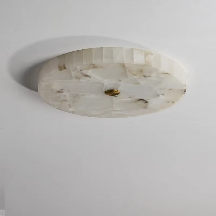 Led Lights Modern 2024 Marble Ceiling Chandelier Home Decor Ceiling Lamp White Marble New Designer Lustre for Living Room