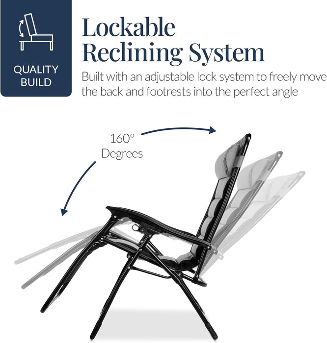 Oversized Padded Zero Gravity Chair Recliner