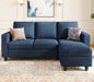 Navy Blue Convertible Sectional Sofa