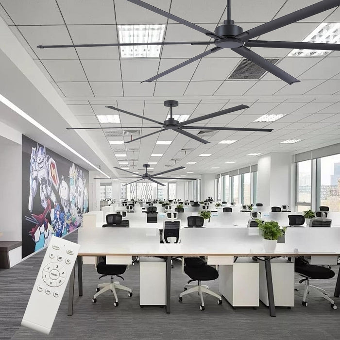 Black 120 Inch Reinforced Multipurpose Ceiling Fan