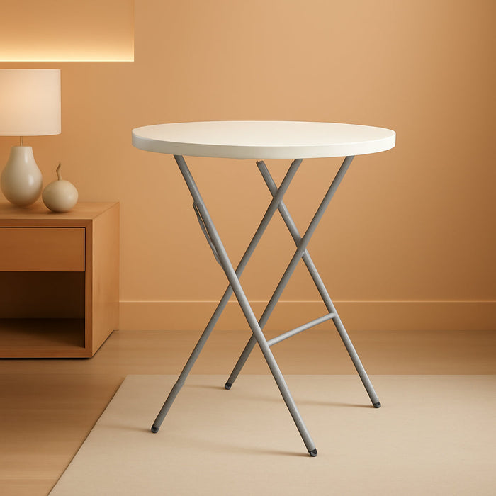 32 Inch White Ultralightweight Folding Table Outdoor