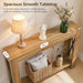 Farmhouse Console Table, 39.4'' Small Narrow Entryway Table, Wood Couch Table behind Sofa with Storage Shelf, Slim Farmhouse Hallway Table for Living Room, Hallway, Foyer, Light Walnut CT34VV