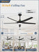 56 Inch Smart Ceiling Fan App Remote System