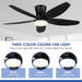 42-Inch LED Ceiling Fan With Remote-Control Low-Profile