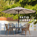 10FT Patio Umbrella, Outdoor Umbrella with Push Button Tilt and Crank, 8 Sturdy Ribs, UV Protection & Waterproof Market Umbrella for Pool, Backyard, Beach,Deck