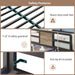 Twin Loft Bed with Desk and 5 Storage Drawers,Loft Bed Twin Size with LED Lights and Charging Station, Metal Bunk Bed Frame with Ladder, Clothes Rail,Noise Free,Oak Gray