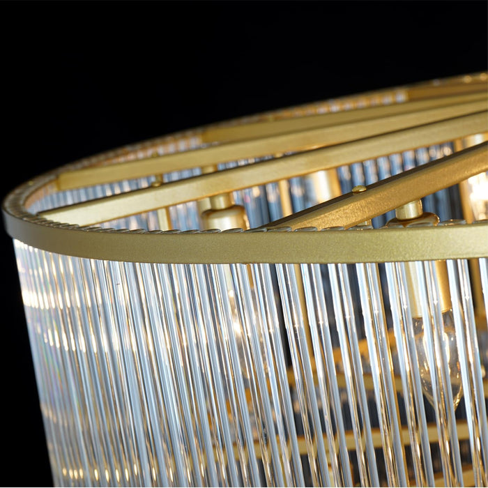 Large Gold Chandeliers H68 Modern High Ceiling Chandelier 7-Tier Glass Chandelier Foyer Entryway Ceiling Light Fixture for Staircase Grand Living Room Entry Extra Long