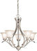 Dover 5-Light Chandelier, Brushed Nickel