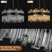 Black Crystalline Chandelier With 12 Lights 20Inch