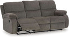 Scranto Contemporary Manual Reclining Sofa, Gray