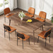 Dining Chairs Set of 2, Mid-Century Modern Kitchen Chairs, Orange