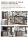 60" Wide Farmhouse Sideboard Buffet Cabinet, Light Rustic Oak