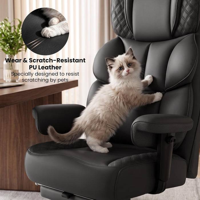 Office Chair, Executive Big and Tall Desk Computer Chair 400Lbs