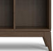 Harper 52" Tall Solid Wood 9-Cube Bookcase in Walnut Brown | Mid-Century Modern Cube Organizer with Angled Frame and Tapered Legs for Living Room or Office; Bookshelf, Shelving Unit.