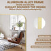 Full Length Mirror, 71"X30" Mirror Full Length with Stand, Gold Domed Top Square-Edged Floor Mirror with Aluminum Alloy Frame for Bedroom Living Room
