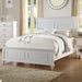 White Eastern King Size Wood Bed