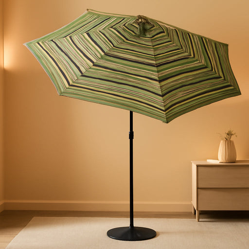 Patio Market Outdoor Table Umbrella with Push Button Tilt and Crank, Large Sun Umbrella with Sturdy Pole & Fade Resistant Canopy, Easy to Set