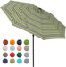 Patio Market Outdoor Table Umbrella with Push Button Tilt and Crank, Large Sun Umbrella with Sturdy Pole & Fade Resistant Canopy, Easy to Set