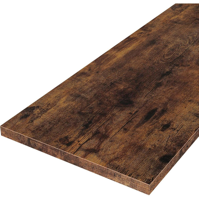 Geometric Bookcase, Bookshelf 6-Tier S Shaped Book Shelves for Bedroom, Modern Wood Decorative Display Shelf Tall Book Case for Home Office, Rustic Brown