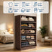 47In Tall Wooden Dresser for Bedroom，5-Drawer Chest of Drawers