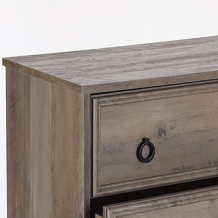 Modern 4 Drawer Dresser, Dressers for Bedroom, Tall Chest of Drawers Closet Organizers and Storage for Clothes - Easy Pull Handle, Textured Border 5.5" Deep Drawers for Bedroom, Living Room, Gray