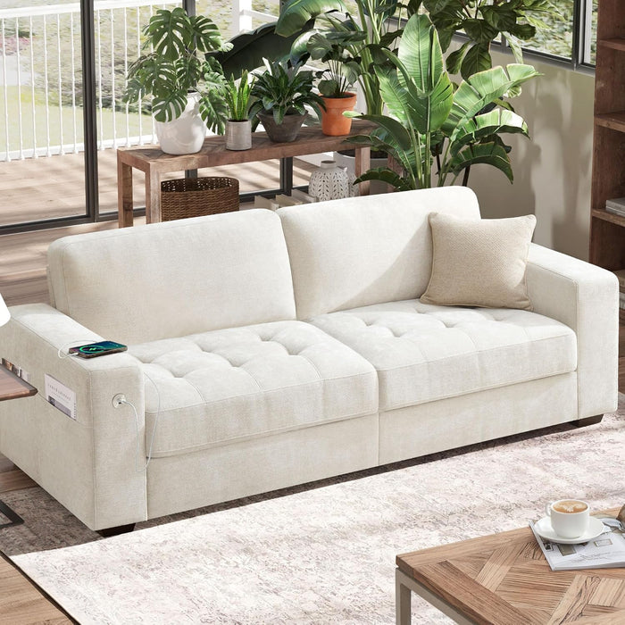 70" Chenille Loveseat - Gray