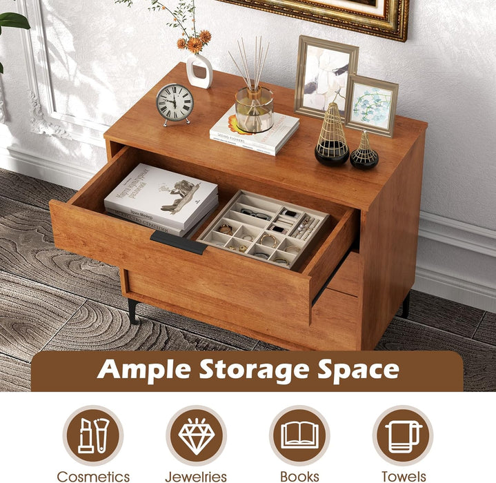 Cherry 30Inch Wide Dresser With Ample Organization