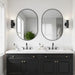 Black Oval Bathroom Mirror for over Sink, 2 Pack 24"X36" Wall Mirror