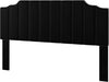 King Size Headboard Only, Velvet Wall Mounted Headboard King/California for Adjustable Bed Modern Upholstered Head Board Easy Assembly, Black