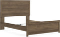 Signature Design by Ashley Jonnifer Queen Panel Bedframe, Bed Frame with Headboard, Engineered Wood and Decorative Laminate, Casual Bedroom Bedframes, Warm Auburn Finish