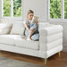 Sofa, 2 Pieces Sofa Set,Oversize 2/3 Seater Extra Deep Seat Sofa,Modern Upholstered Futon White Sofa Couch, Comfy Bouclé Cloud Sofa,Furniture for Living Room,Bedroom,Office,Apartment(White)